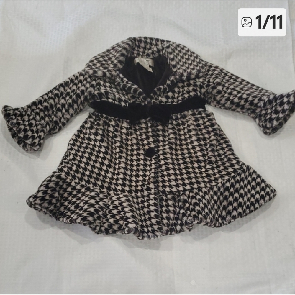 Widgeon Stylish Houndstooth Kids Coat - Picture 12 of 12